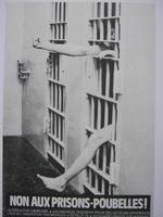 Affiche pour Alternative Libertaire Non aux prisons-poubelles (Bruxelles)